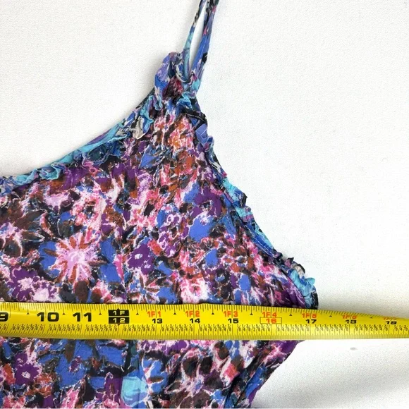 Free People Moondive Floral Patten Mixing Maxi Dress Bobo Cottagecore - Picture 10 of 13